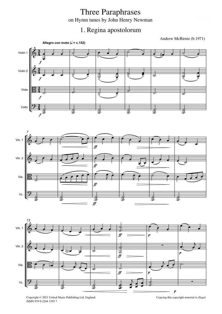 Three Paraphrases